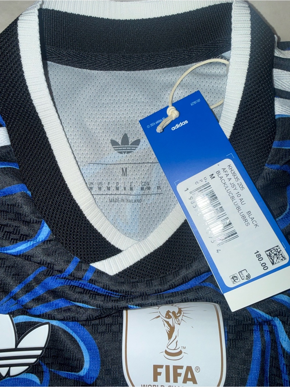adidas Argentina Men's Black & Blue #10 Football Jersey - Picture 4 of 4